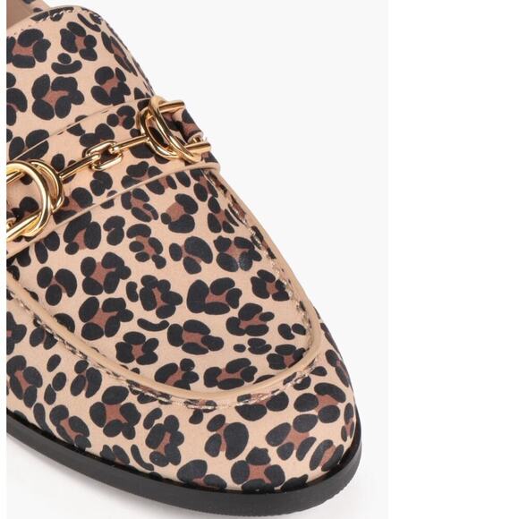 Stuart Weitzman Owen Buckle Loafer In Spotted Cheetah Suede Golden Beige 7.5 - Picture 6 of 15